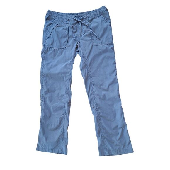 The North Face T150 + T550 Gray Cargo Hiking Outdoor Pant Roll Button Up Size 10 - Picture 1 of 14
